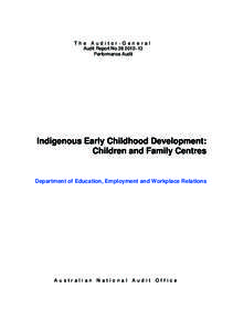 Business / Government / ANAO / Department of Education /  Employment and Workplace Relations / National Audit Office / Performance audit / Financial audit / Auditing / Australian National Audit Office / Parliament of Australia