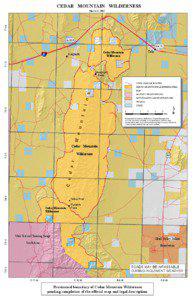 CEDAR MOUNTAIN WILDERNESS  T1N