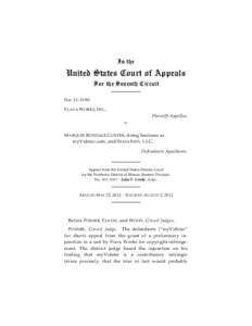 In the  United States Court of Appeals For the Seventh Circuit NoF LAVA W ORKS, INC.,