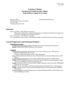 Frederic Mishkin / International Journal of Central Banking / Financial crisis / Central bank / Bank / Federal Reserve Board of Governors / Community Reinvestment Act / Politics of the United States / Economy of the United States / Economics / Federal Reserve / Federal Reserve System