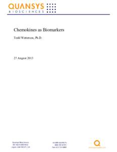 Microsoft Word - Chemokines as Biomarkers