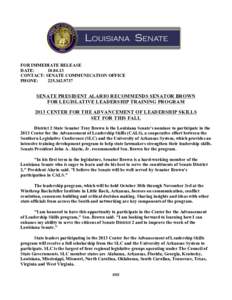 Council of State Governments / United States Senate / Government / Louisiana / John Alario / State governments of the United States / John Hainkel / Speakers of the Louisiana House of Representatives / Louisiana State Legislature / Louisiana State Senate