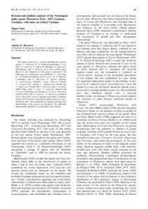 Bull. Br. arachnol. Soc[removed]), 67–82  Revision and cladistic analysis of the Neotropical