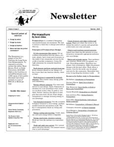 Newsletter  Volume 6 Issue 2 Summer, 2005