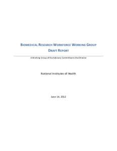 A report of the Biomedical Workforce Working Group