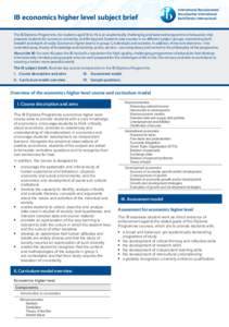 Inflation / Theory of knowledge / Economics / IB Group 3 subjects / IB Group 5 subjects / Education / International Baccalaureate / IB Diploma Programme