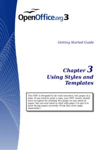 Getting Started Guide  3 Chapter Using Styles and