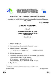 ARLEM / European Union / Irena Belohorská / Political philosophy / Politics of Europe / Europe / Euro-Latin American Parliamentary Assembly / Rapporteur / Peter Liese