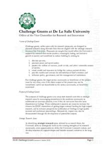 Research / Grant / Philanthropy / De La Salle University / Principal investigator / Funding of science / Research Development