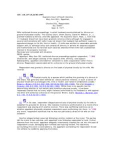 Gill v. Gill, 237 S.E.2d[removed]Supreme Court of South Carolina. Mary Ann GILL, Appellant, v. Charles GILL, Respondent. No[removed].