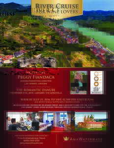 River Cruise FOR WINE LOVERS hosted by  Peggy Fiandaca