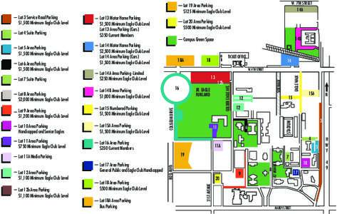 W. 7TH STREET  Lot 19 Area Parking $125 Minimum Eagle Club Level  16