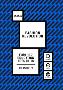 FURTHER EDUCATION AGES 16-18 FASHION REVOLUTION DAY | FURTHER EDUCATION