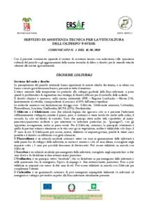 PROVINCIA DI PAVIA  RETE METEO SERVIZIO DI ASSISTENZA TECNICA PER LA VITICOLTURA DELL’OLTREPO’ PAVESE