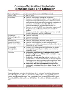 Ethics / Tobacco / Public health / Smoking ban / Habits / Smoking room / Smoking in Canada / Freedom to Breathe Act / Tobacco control / Human behavior / Smoking