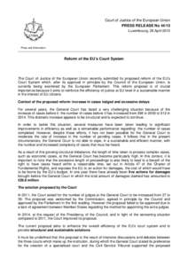 Court of Justice of the European Union PRESS RELEASE NoLuxembourg, 28 April 2015 Press and Information