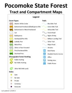 Pocomoke State Forest Tract and Compartment Maps Bottomland or Mixed Hardwood  !