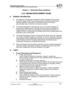 OGS Design Procedures Manual A Guide for Designing Projects for Office of General Services Chapter 4 – Submission Phase Guidelines[removed]DESIGN DEVELOPMENT PHASE