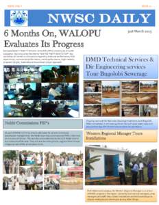 NWSC DAILY  ISSUE 21 6 Months On, WALOPU Evaluates Its Progress