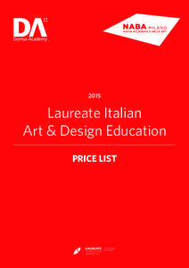 DOMUS ACADEMY OTHER PROGRAMSLaureate Italian