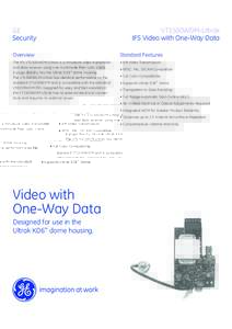 GE Security VT1500WDM-Ultrak IFS Video with One-Way Data