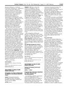 National Institute for Occupational Safety and Health / Industrial hygiene / Safety / United States Public Health Service / Safety engineering / John Howard / National Institutes of Health / Occupational safety and health / Energy Employees Occupational Illness Compensation Program / Centers for Disease Control and Prevention / Health / Medicine