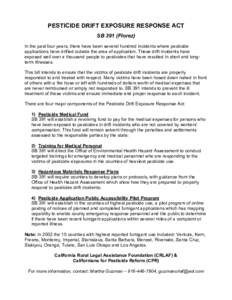 Agriculture / Environmental health / Soil contamination / Earth / Pesticide / California Office of Environmental Health Hazard Assessment / Pesticides / Environment / Environmental effects of pesticides