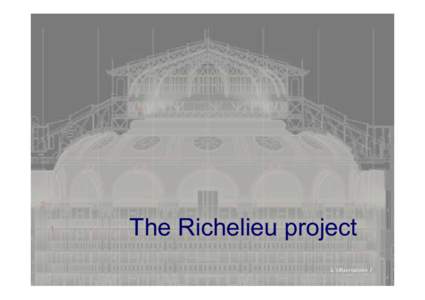 The Richelieu project L’Observatoire 1 1  The Richelieu site