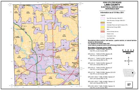 Toddville /  Iowa / Indian Premier League / Troy Mills /  Iowa / Waubeek / Information Processing Language / Linn County / Alliant Energy