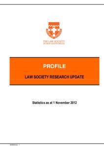 Solicitor Profile - Monthly Statistics - November 2012