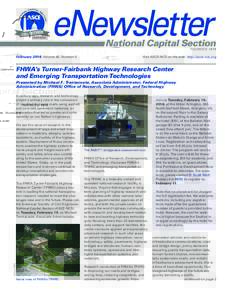 February 2016  Volume 62, Number 5  Visit ASCE-NCS on the web: http://asce-ncs.org FHWA’s Turner-Fairbank Highway Research Center and Emerging Transportation Technologies