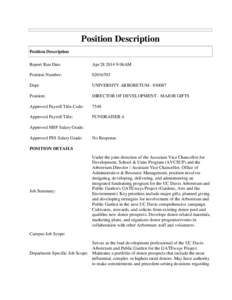 Position Description Position Description Report Run Date Apr[removed]:06AM
