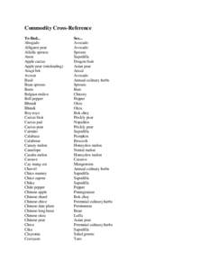 The Commercial Storage of Fruits, Vegetables, and