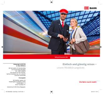 Gültig ab DezemberAnregungen und Kritik zu Ihrer DB Reise DB Fernverkehr AG Kundendialog und Kundendialog DB Regio