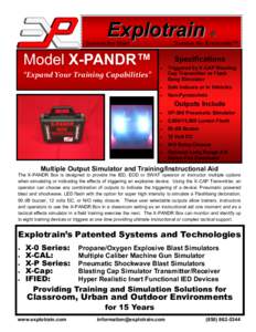 Explotrain  Survive the Blast… Model X-PANDR™
