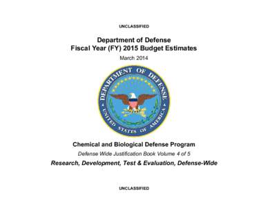 UNCLASSIFIED  Department of Defense Fiscal Year (FY[removed]Budget Estimates March 2014