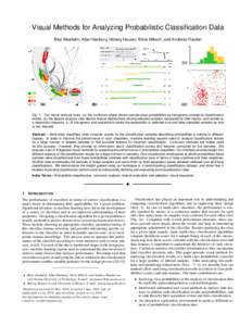 Visual Methods for Analyzing Probabilistic Classification Data Bilal Alsallakh, Allan Hanbury, Helwig Hauser, Silvia Miksch, and Andreas Rauber Fig. 1. Our visual analysis tools: (a) the confusion wheel shows sample-clas