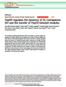 ARTICLE Received 19 Dec 2014 | Accepted 17 Feb 2015 | Published 8 Apr 2015 DOI: ncomms7655  OPEN