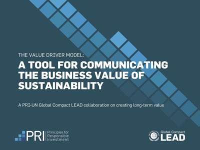 © 2013 Global Compact LEAD Responsible Investment and the Principles for  Lead Consultants: David A. Lubin, Cary Krosinsky