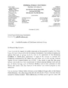 Letter of Public Comment - Tribal Issues Advisory Group