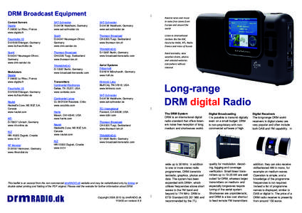 International broadcasting / Broadcast engineering / Digital radio / Medium wave / Digital rights management / Longwave / Orthogonal frequency-division multiplexing / Shortwave radio / Transradio / Technology / Broadcasting / Wireless