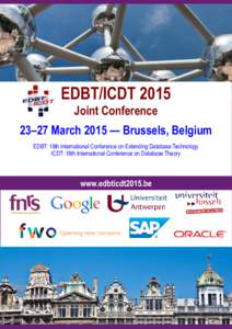 Joint EDBT/ICDT 2015 Conference