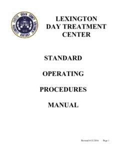 LEXINGTON DAY TREATMENT CENTER STANDARD OPERATING PROCEDURES