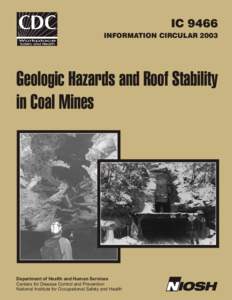 Geologic Hazards and Roof Stability in Coal Mines