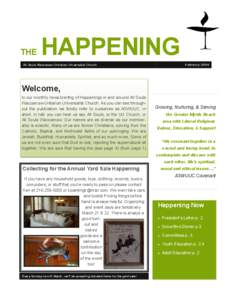 THE  HAPPENING February[removed]All Souls Waccamaw Unitarian Universalist Church