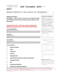 A201[removed]General Conditions of the Contract for Construction