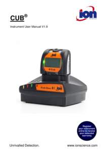 CUB  ® Instrument User Manual V1.9