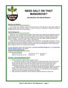 Microsoft Word - CR Lesson Need salt on that mangrove 2.doc