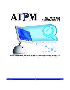 Cover  ATPM[removed]March 2002 Volume 8, Number 3