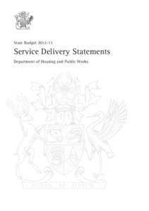 Department of Housing and Public Works: Budget Paper 5 – Service Delivery Statements (Queensland State Budget[removed])